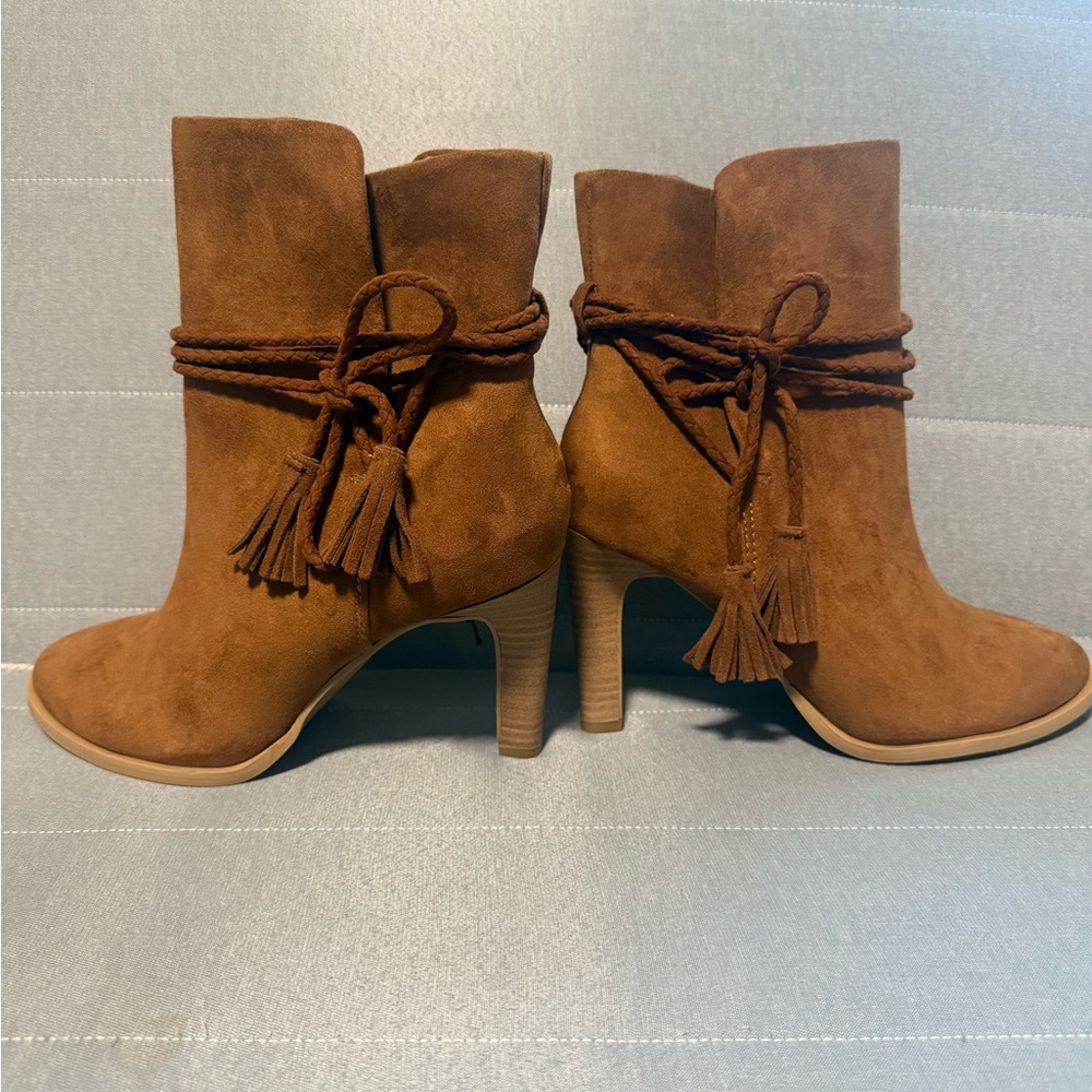 Brown Suede Ankle Boots